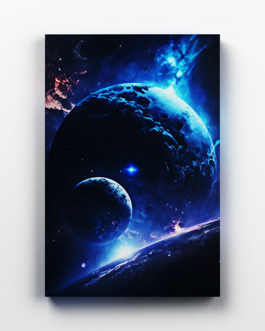 Blue outer space
