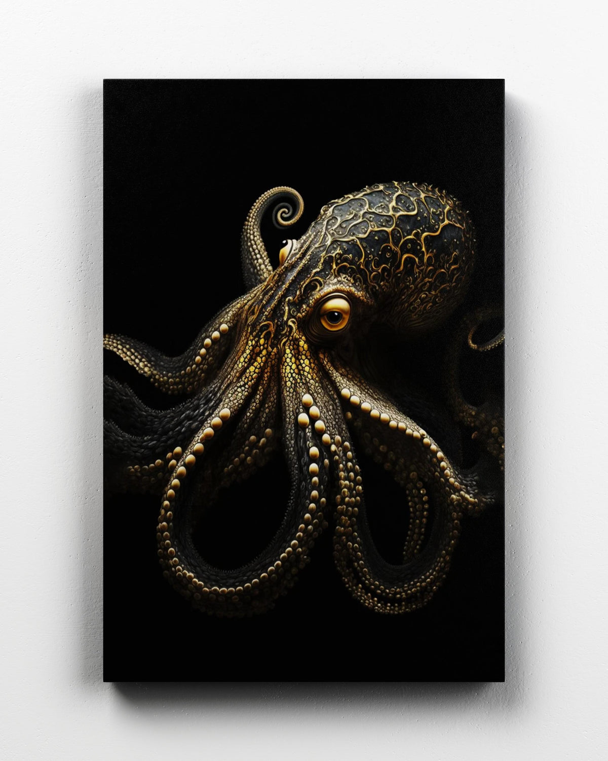 Black and Gold Octopus