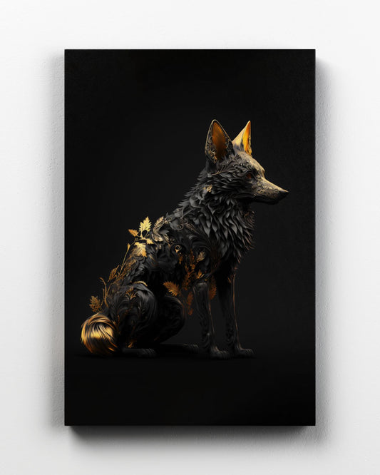 Black and Gold Fox