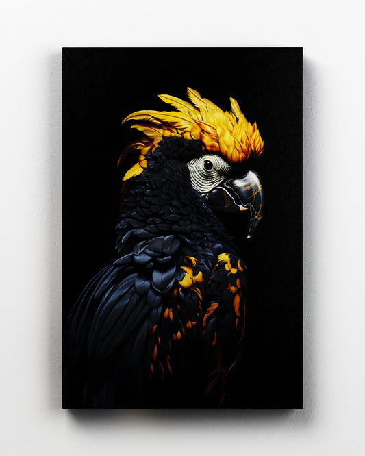 Black and Gold Parrot
