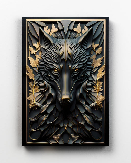 Golden Black Wolf Eyes
