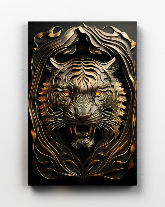 Metal Tiger Golden