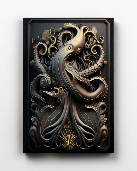 Octopus Golden Art