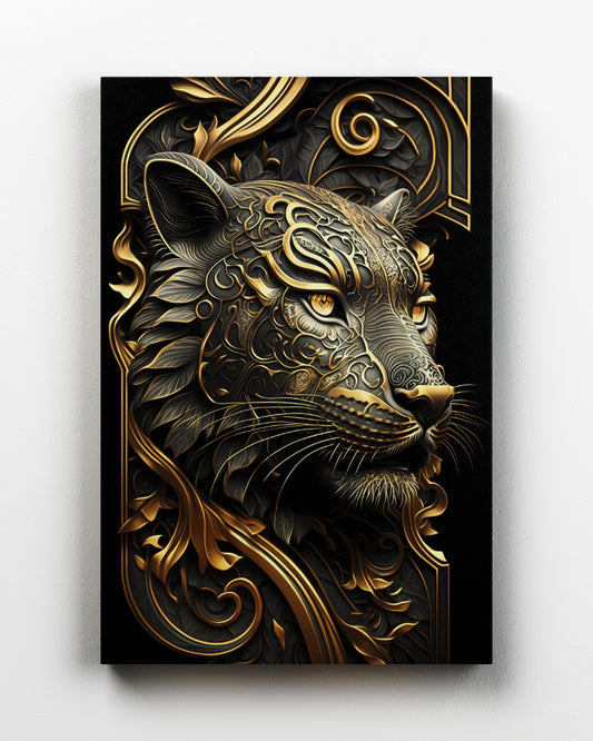 Tiger Golden Art Deco
