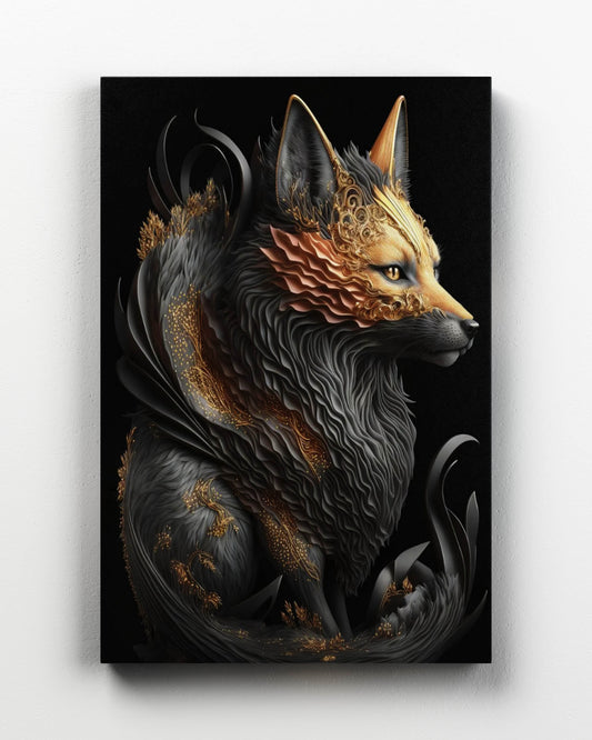 Fire Fox Golden Art