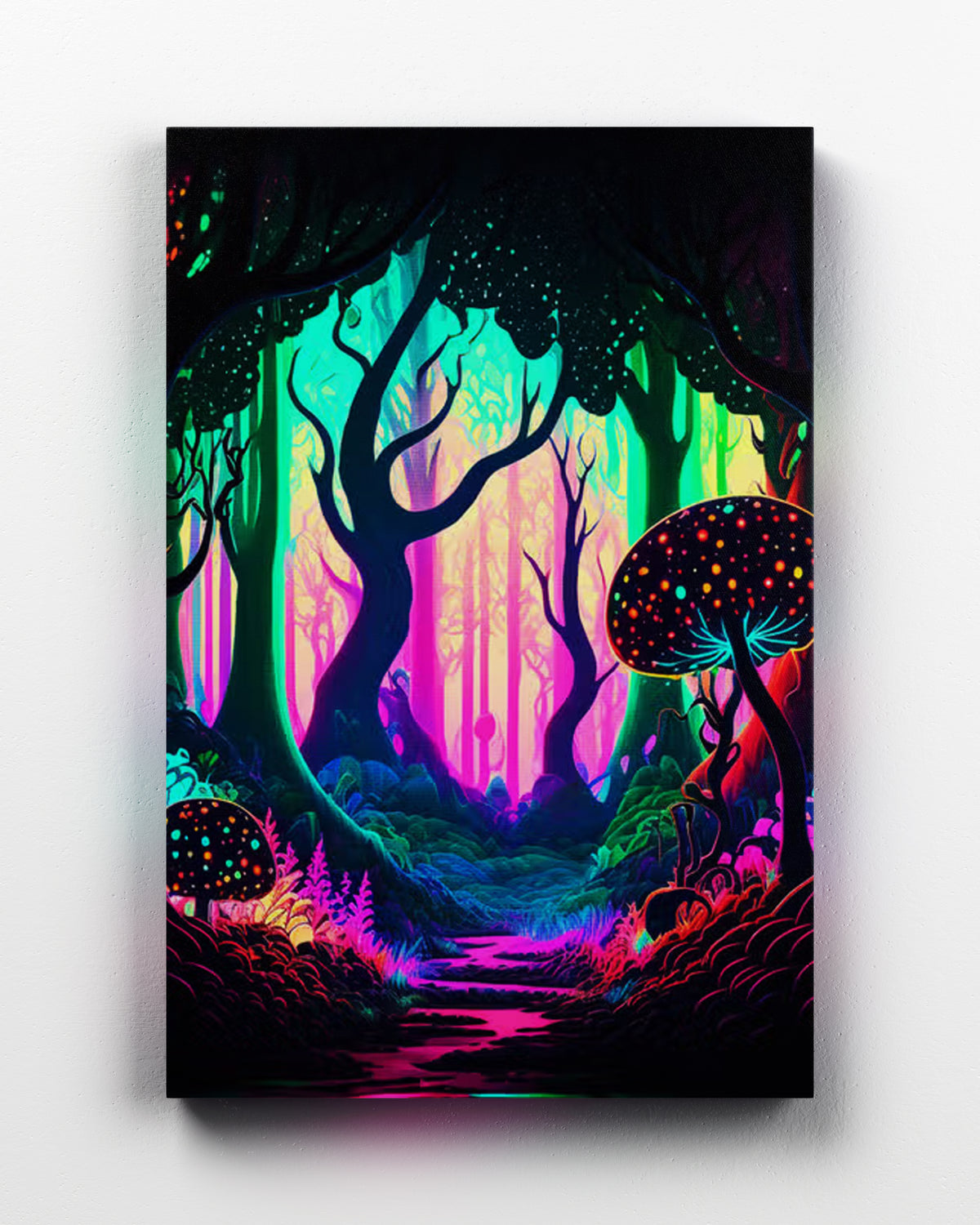Colorful forest abstract