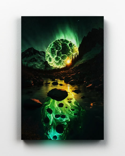 Green Light In Galaxy