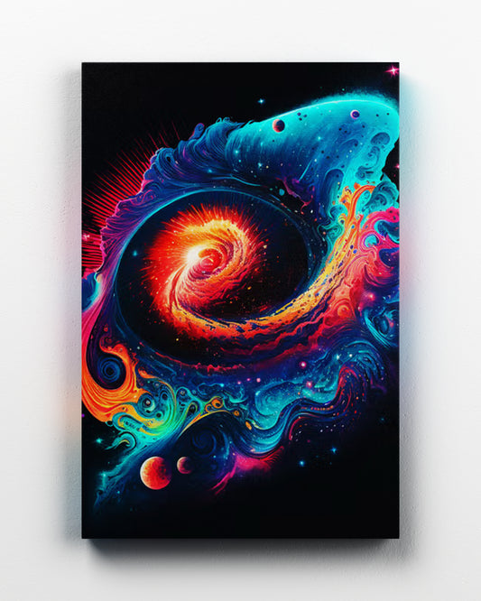 Neon galaxy pop art