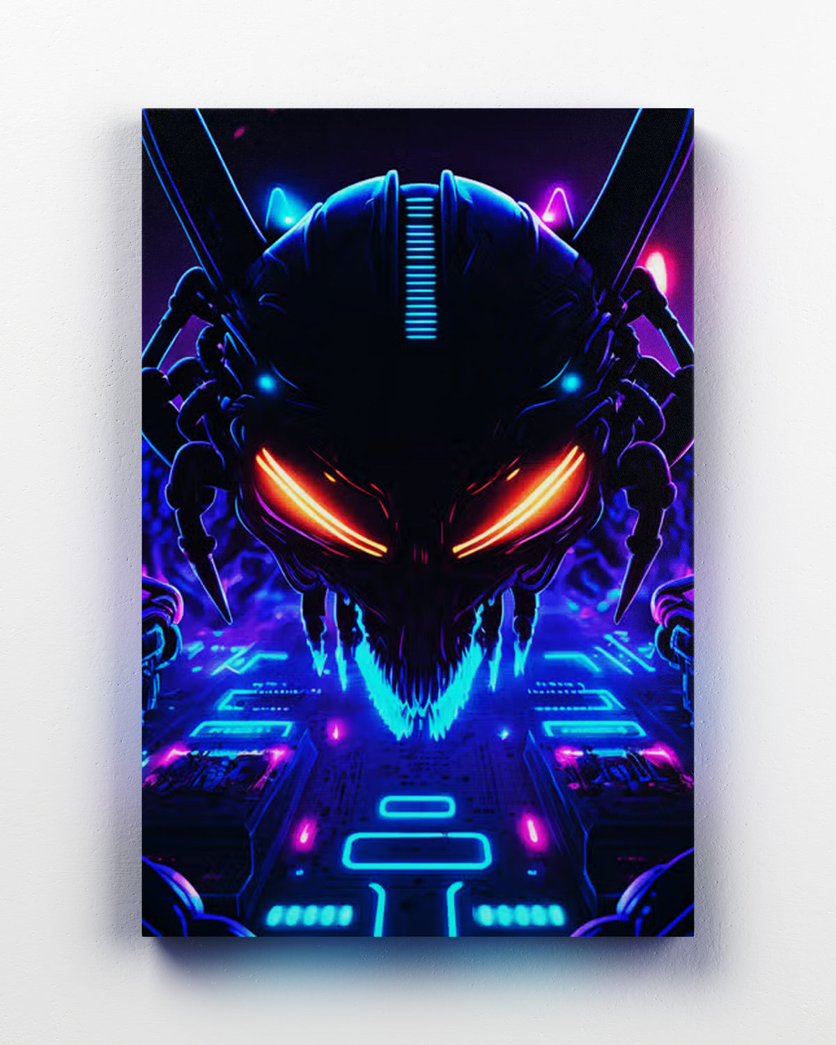 Neon space aliens