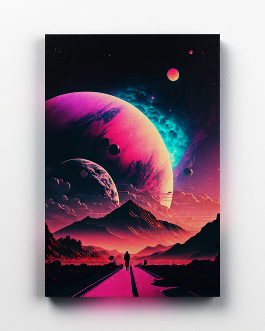 Cosmos vaporwave cinematic