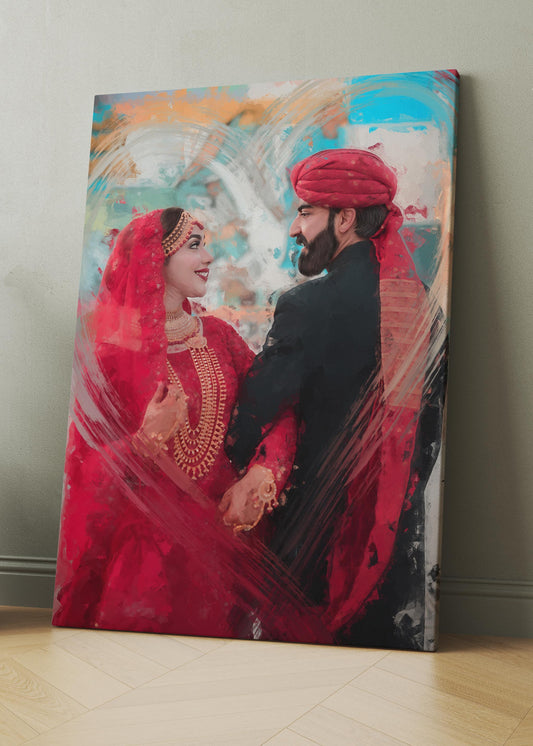 CUSTOM COUPLE PAINTING (Matte Canvas)