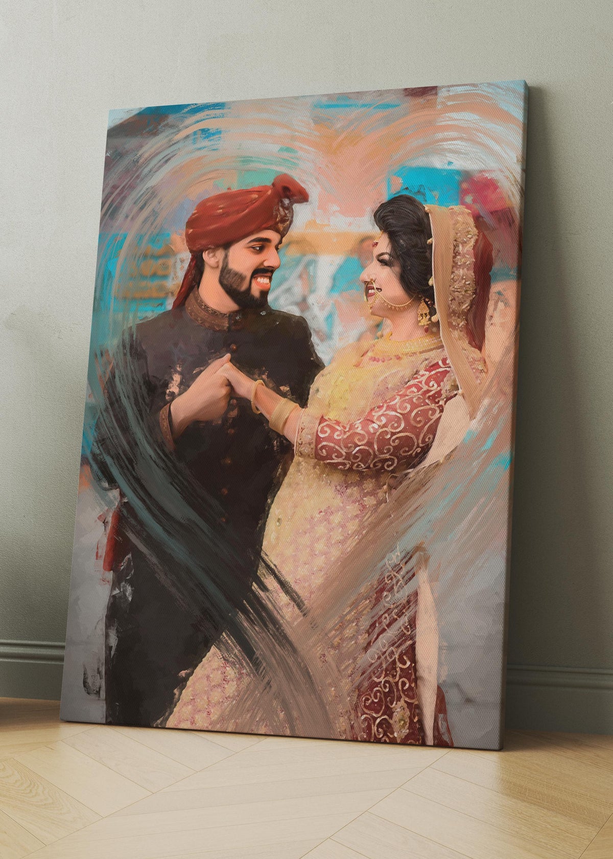 CUSTOM COUPLE PAINTING (Matte Canvas)