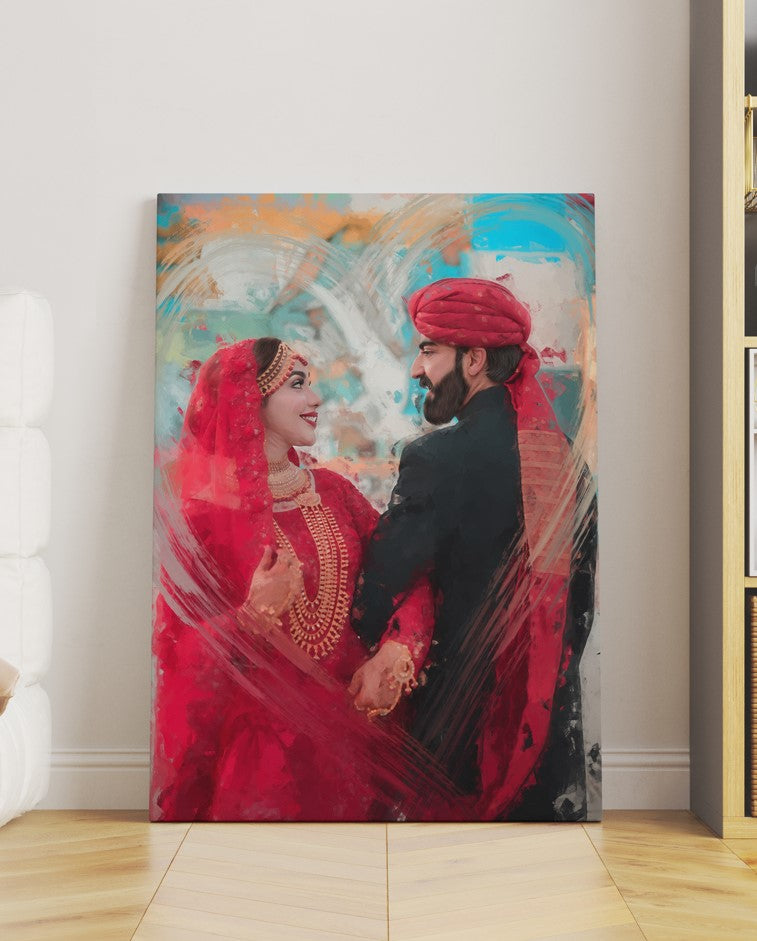 CUSTOM COUPLE PAINTING (Matte Canvas)