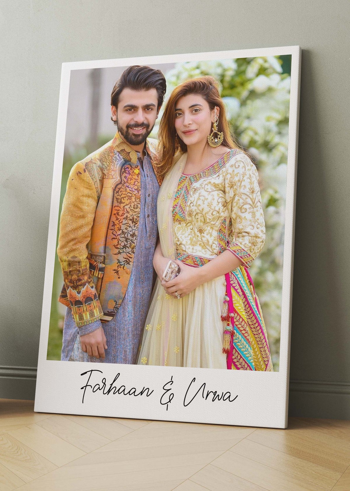 CUSTOM COLOUR POLAROID STYLE WITH NAME